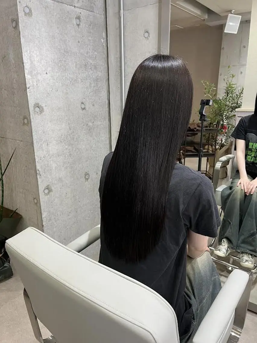 セミロング 縮毛矯正 enchanted ...天神大名のヘアスタイル