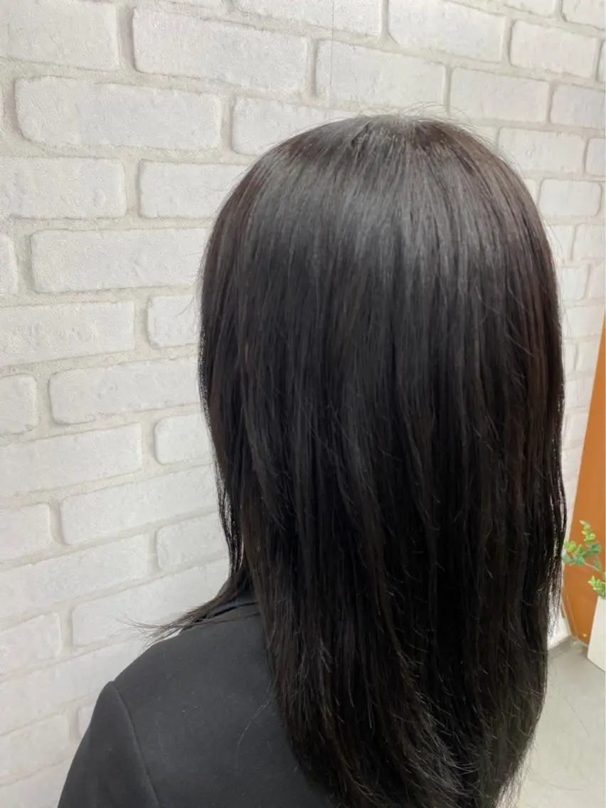 セミロング カラー ブリーチカラー🫧 森　凪沙のヘアスタイル