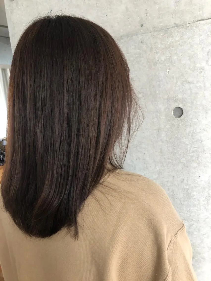 ロング カラー ヘアカラー nagisa /縮毛矯正のヘアスタイル