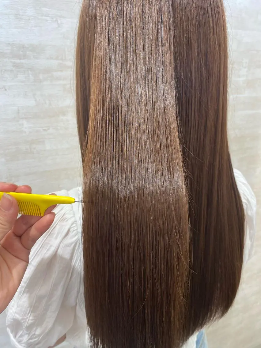 ロング カラー ヘアアレンジ 髪質改善&艶感カラー 🪄岡井美結のヘアスタイル