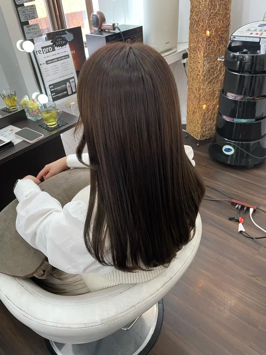 ロング ヘアカラー トリートメント ヘッドスパ 髪質改善FORMA 💫S.Katohのヘアスタイル