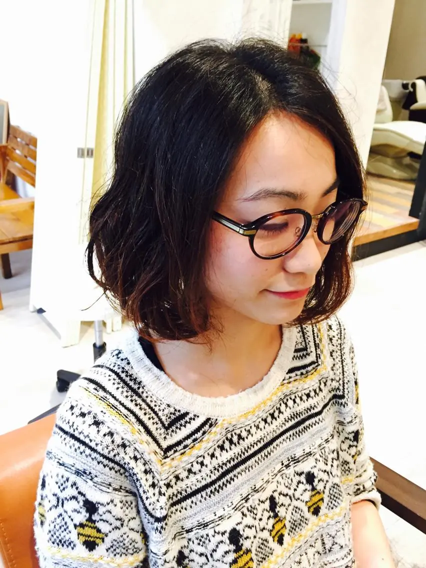 ショート カラー ボブ メンズ指名多数!! 田島史也のヘアスタイル