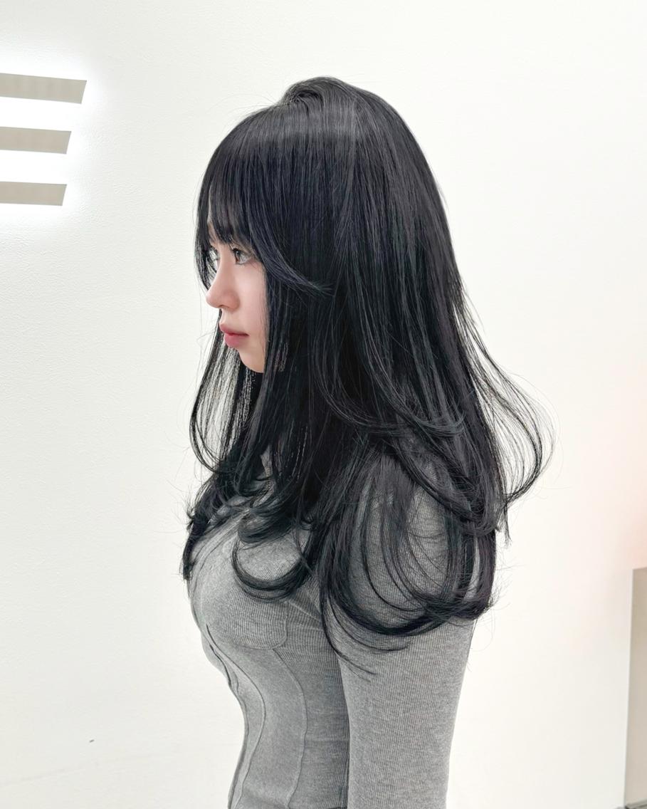 カラー カット ヘアカラー トリートメント ヘアセット 韓国風小顔カット🫧 トレンドスタイルのヘアスタイル