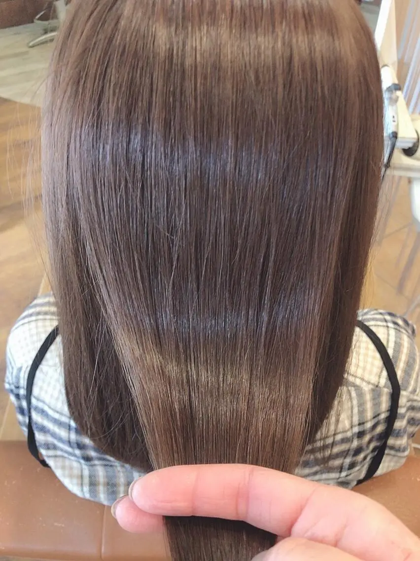 ミディアム カラー 髪質改善 髪質改善✨️透明感カ ラー✧*。山下さいみのヘアスタイル