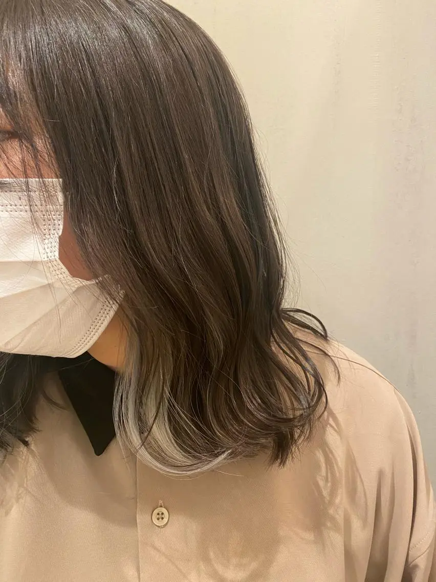ミディアム カット ヘアカラー トリートメント 🩵Arisa MODE K's🫧のヘアスタイル