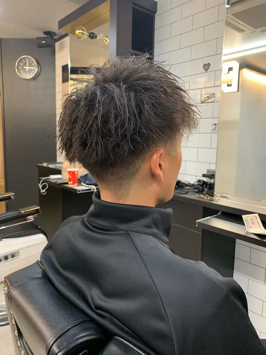 ショート メンズ メンズパーマ メンズカット 大畑公平のヘアスタイル