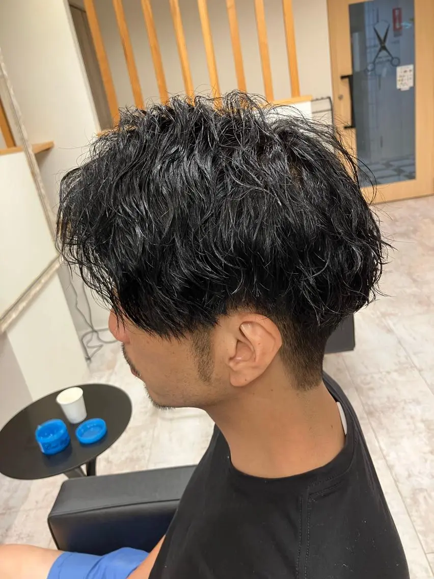 パーマ メンズ カット パーマ メンズ特化/パーマ/ フェードWATARUのヘアスタイル
