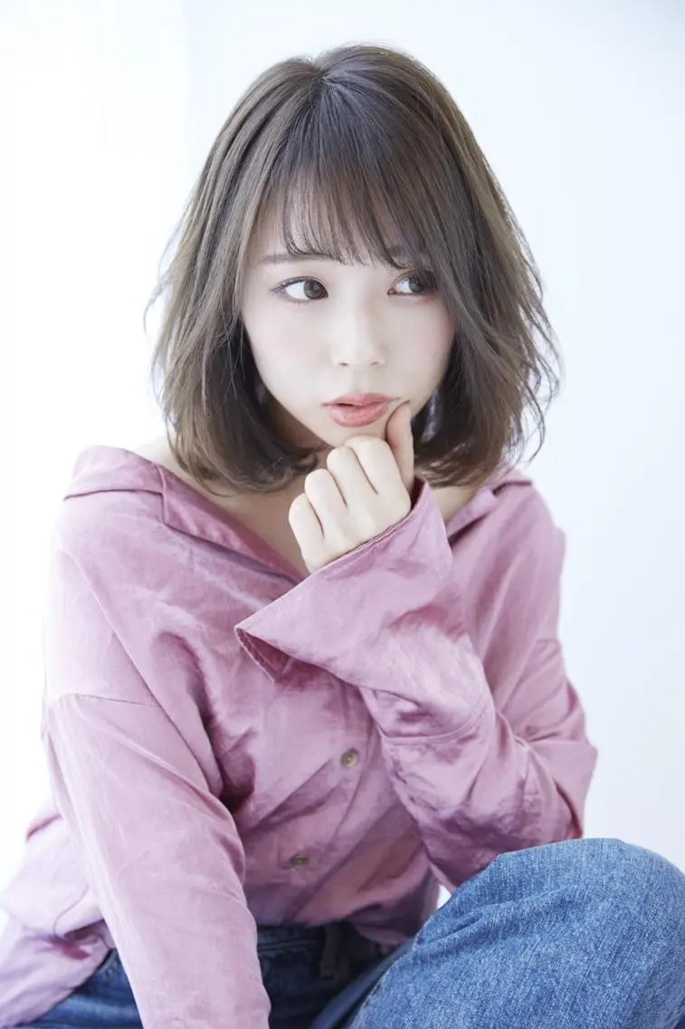 ミディアム カット パーマ 伊藤 裕治のヘアスタイル