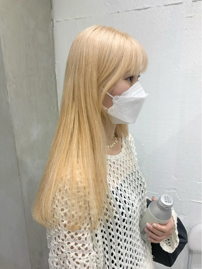 ロング カラー ヘアアレンジ ヘアカラー トリートメント ヘアセット 憧れの艶ハイトーンへ 🌙サイダサキのヘアスタイル