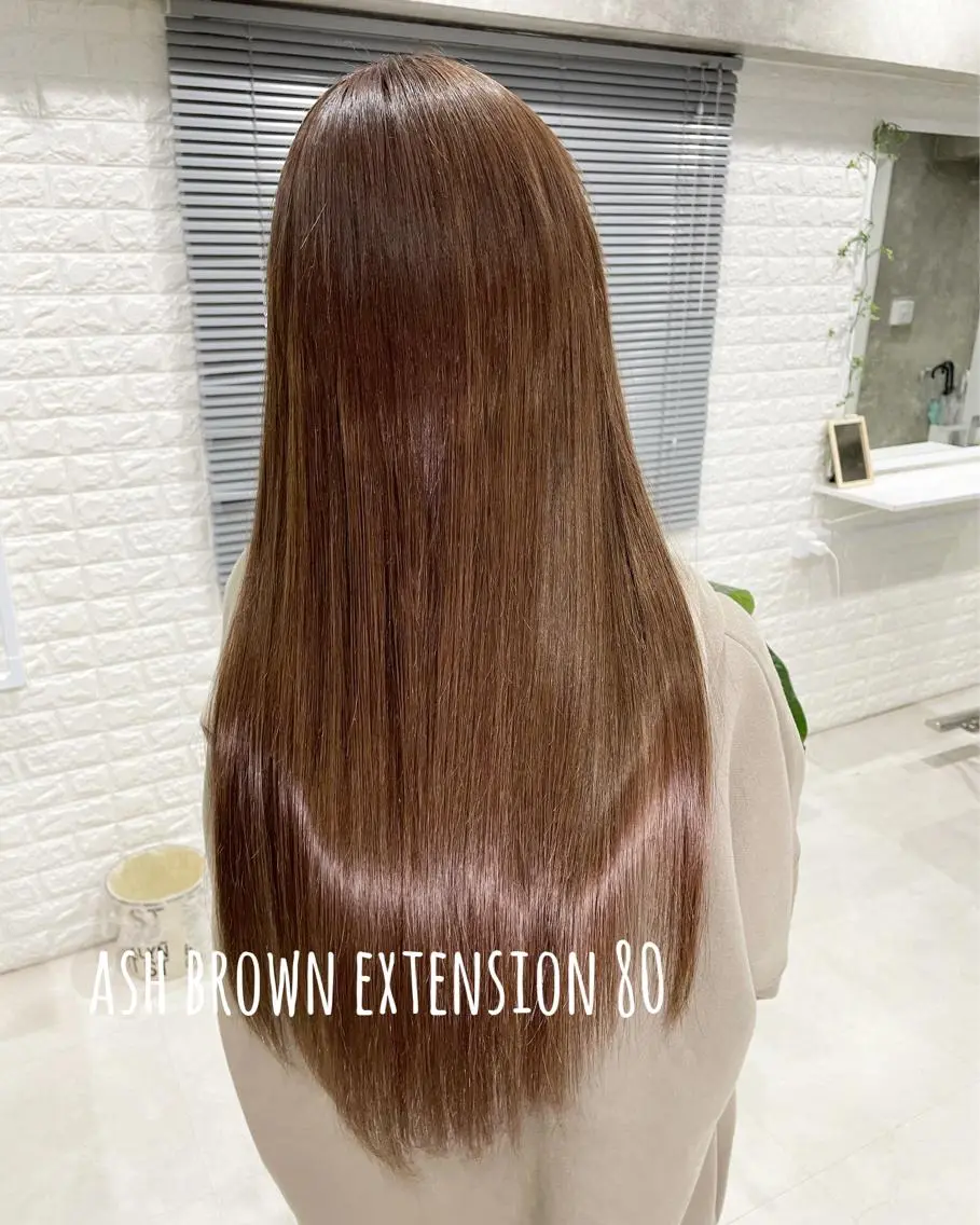 ロング カラー カット エクステ にしき さんのヘアスタイル