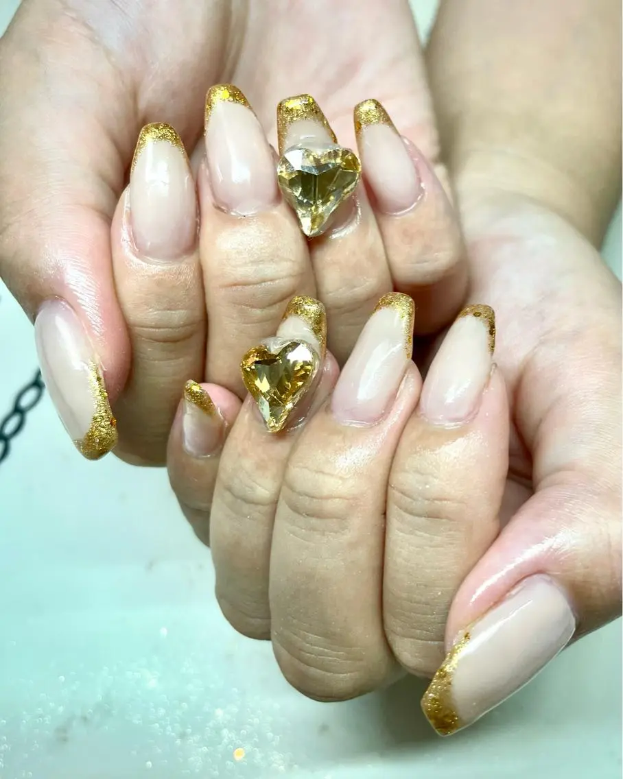 ネイル ハート 持ち込み nailist cocoのネイルデザイン