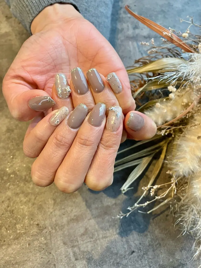ネイル フラワーネイル ジェルネイル 大理石ネイル(マーブル) ニュアンスネイル シンプルネイル nail salon amanoのネイルデザイン