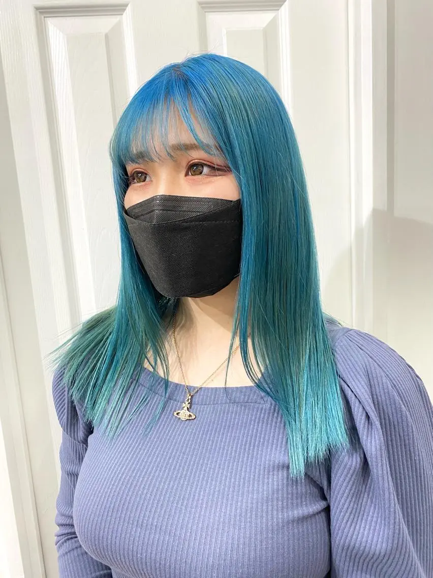 ミディアム カラー ヘアカラー トリートメント ヘアセット kai .のヘアスタイル