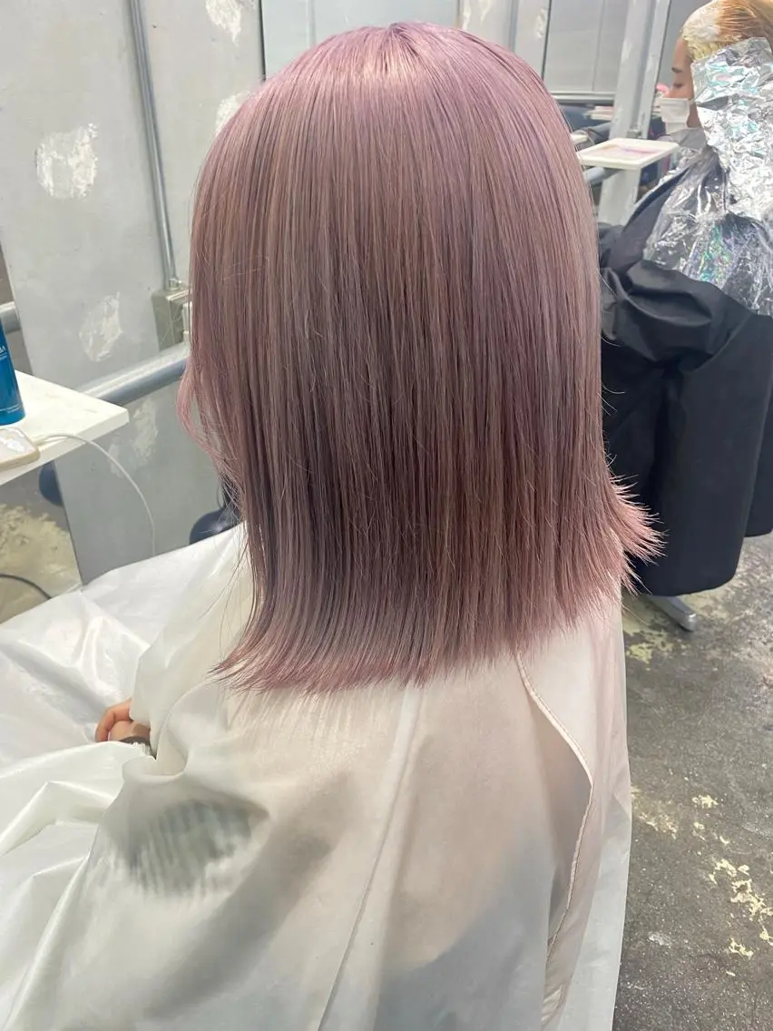 セミロング カラー 💗💗韓国レイヤー yu-ki💗💗のヘアスタイル