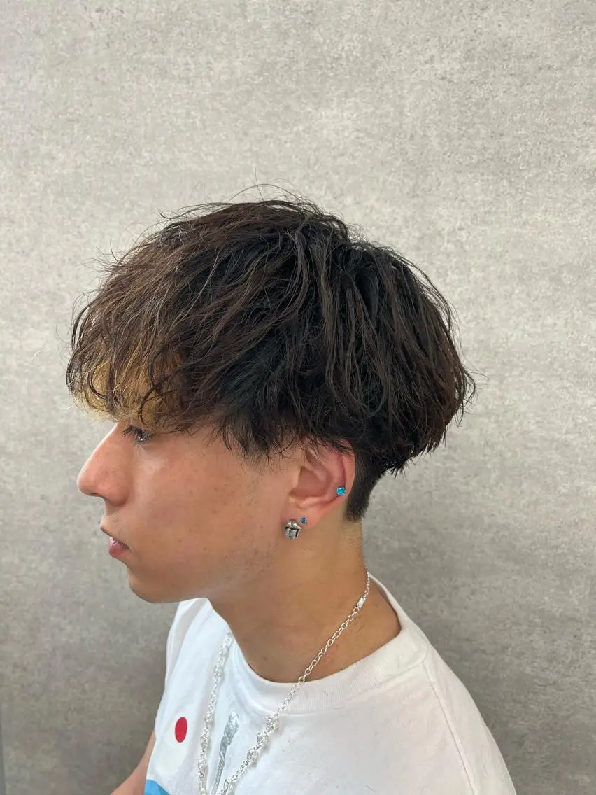 ショート カラー パーマ メンズ メンズパーマ 🔥メンズパーマ🔥 菅原楓のヘアスタイル