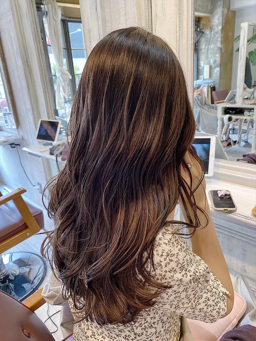 セミロング カラー ブリーチ koheiのヘアスタイル