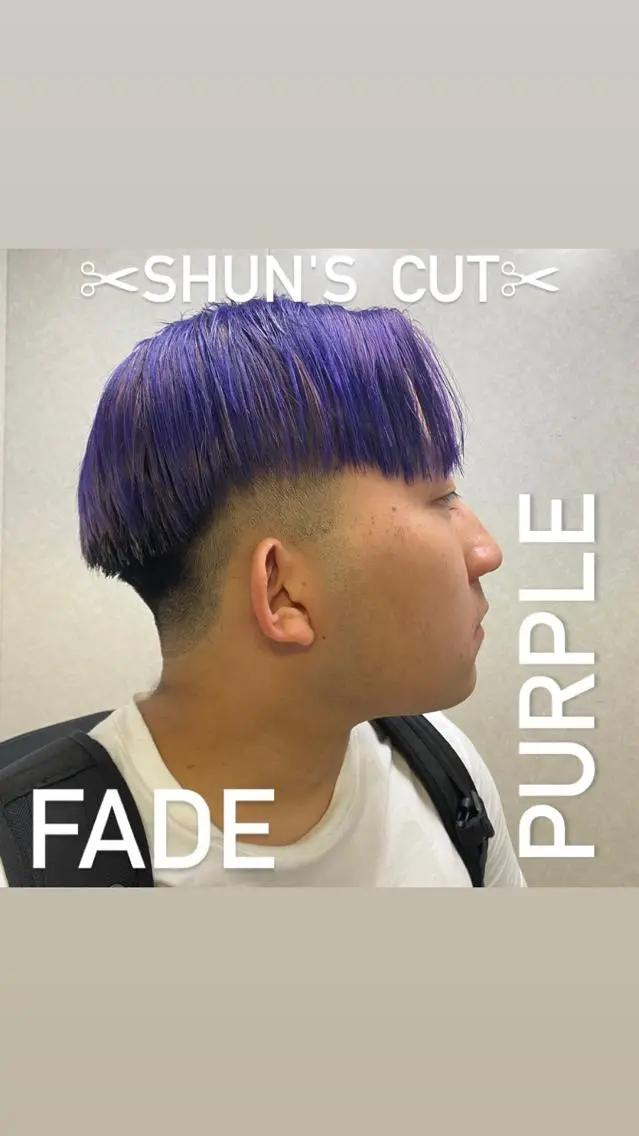 ショート カラー メンズ カット ヘアカラー SHUN札幌 メンズパーマフェードのヘアスタイル