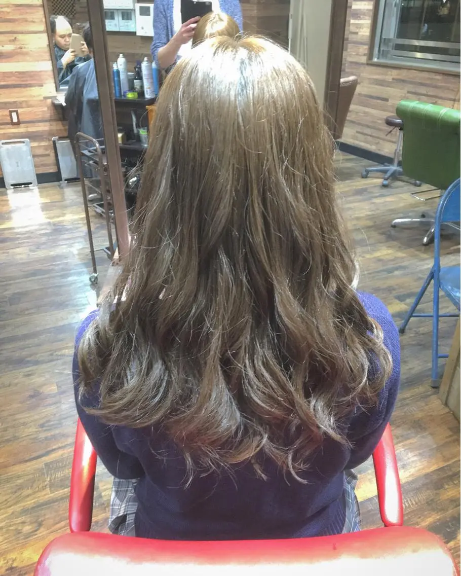 ロング カラー アッシュ 川名 充✂️のヘアスタイル