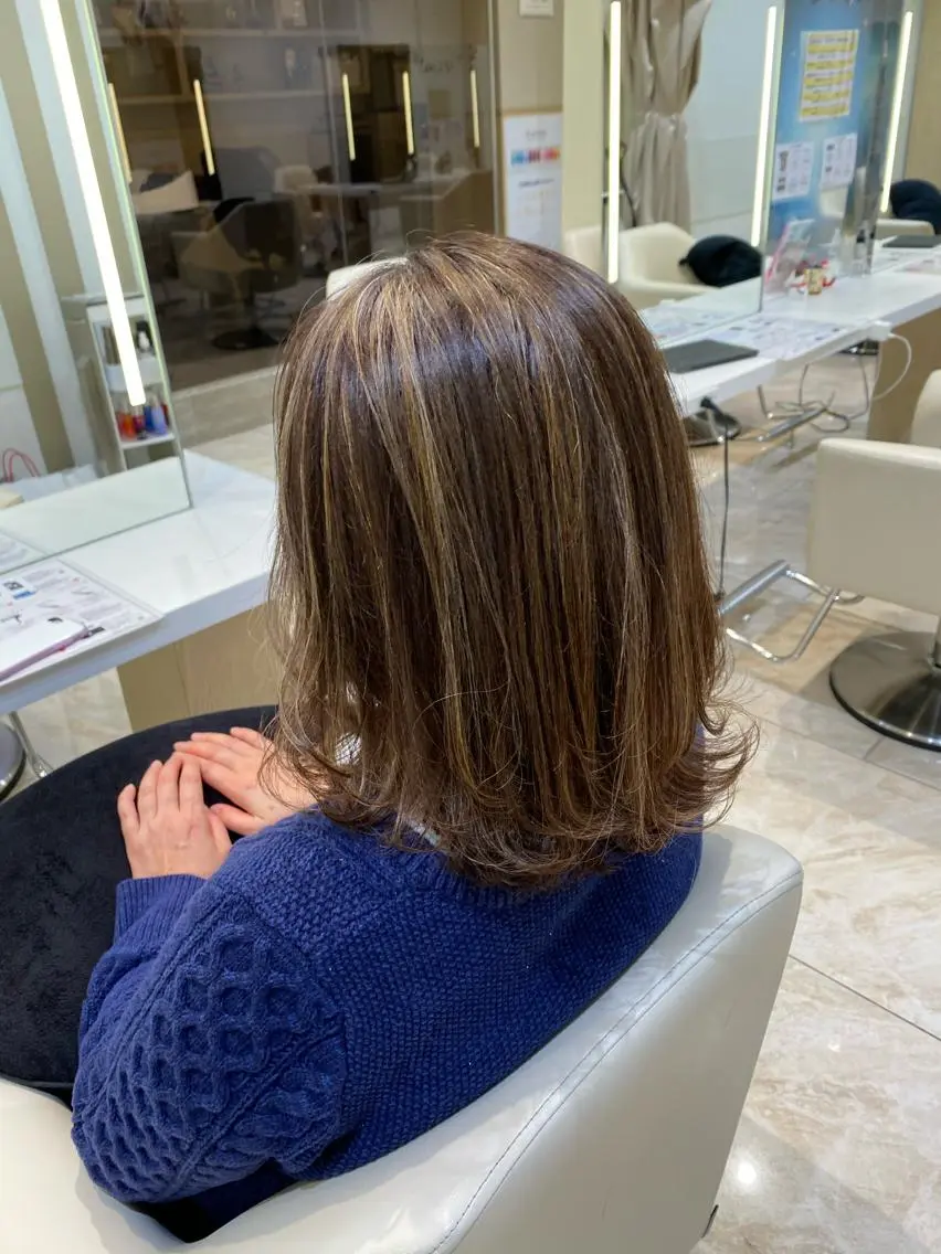 ミディアム カラー ナチュラル艶カラー 🤎maoのヘアスタイル