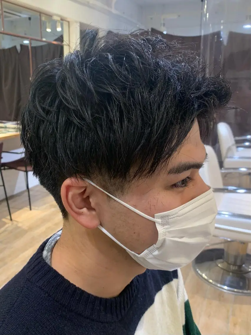 メンズ アップバング ✨カラー支持No.1 🧸ワキ カナコ🧸のヘアスタイル