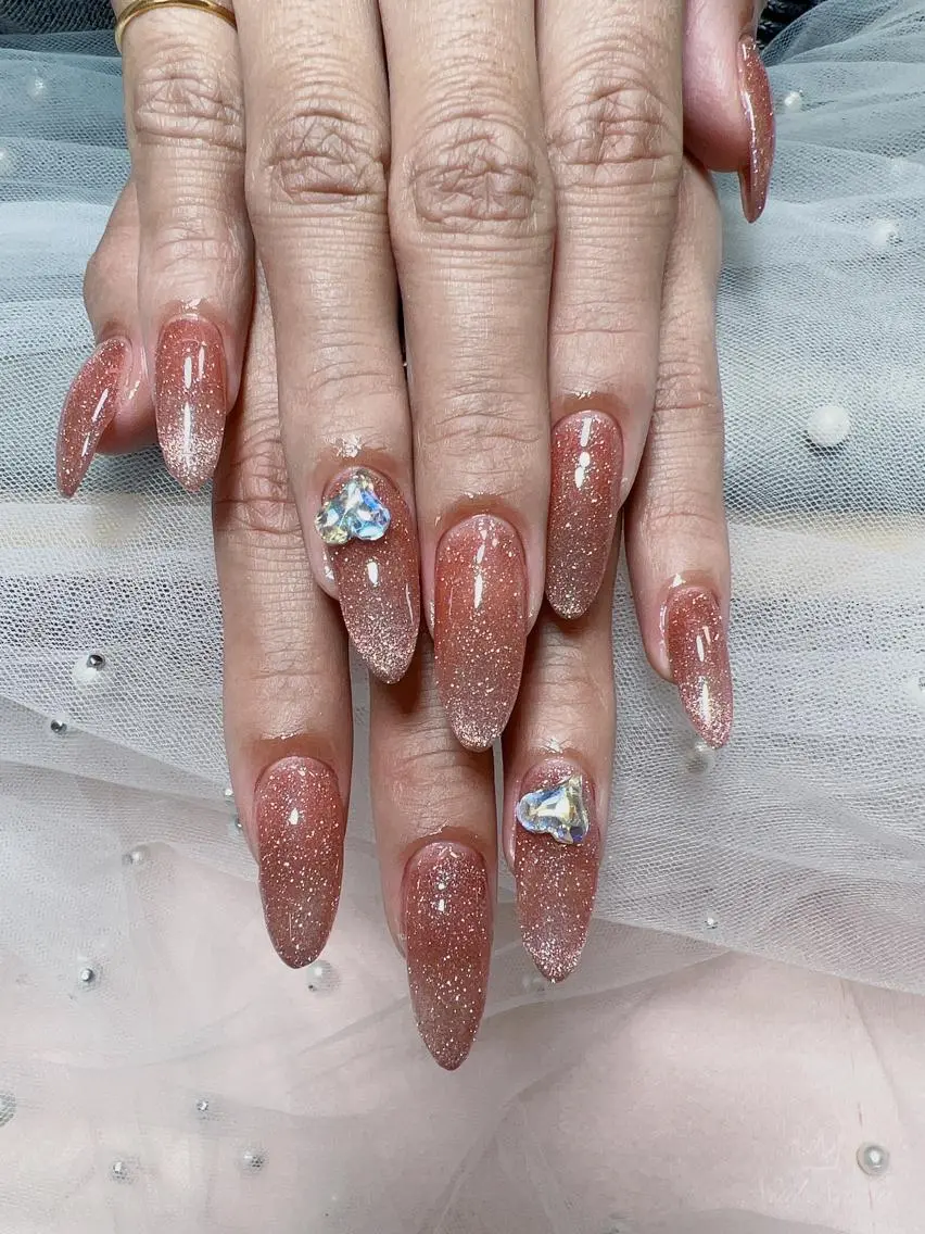 ロング カラー ネイル 長さ出し スカルプネイル ハンドネイル Nail NaNaのネイルデザイン