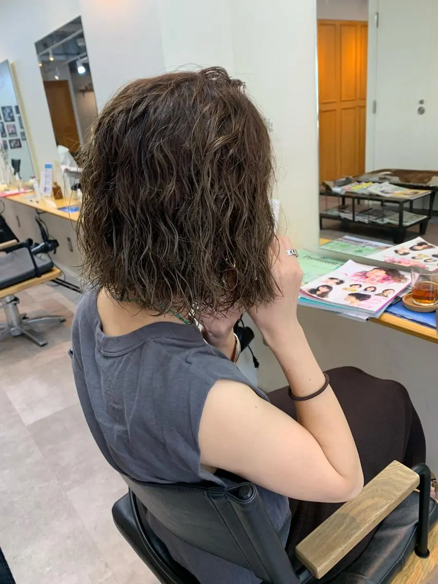 ショート カラー パーマ AR.MARA サトウヒカルのヘアスタイル