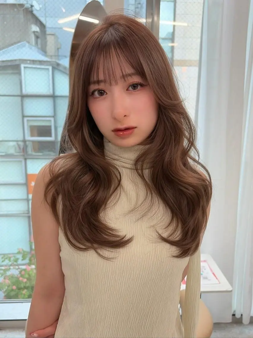 ロング ショートボブ ボブ ヨシンモリ 韓国風ヘア レイヤーカット レイヤー/髪質改善 /Senne竹下のヘアスタイル