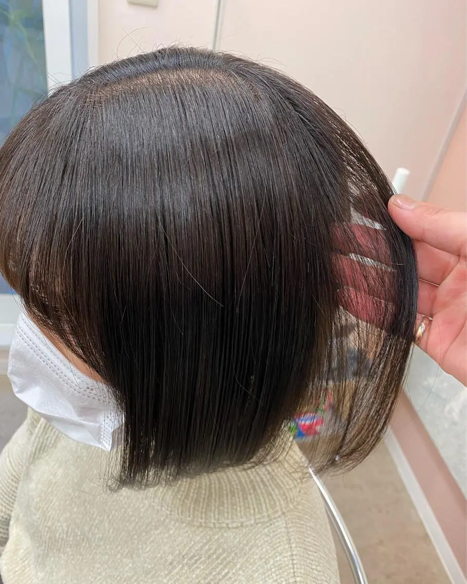 ミディアム 髪質改善QOLU 石川のヘアスタイル