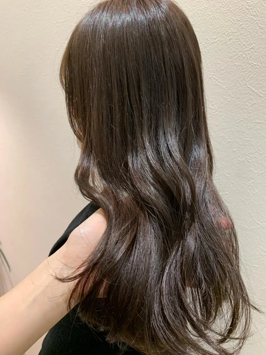ロング カラー ベージュカラー ショコラベージュ hubhair レイヤー/透明感のヘアスタイル