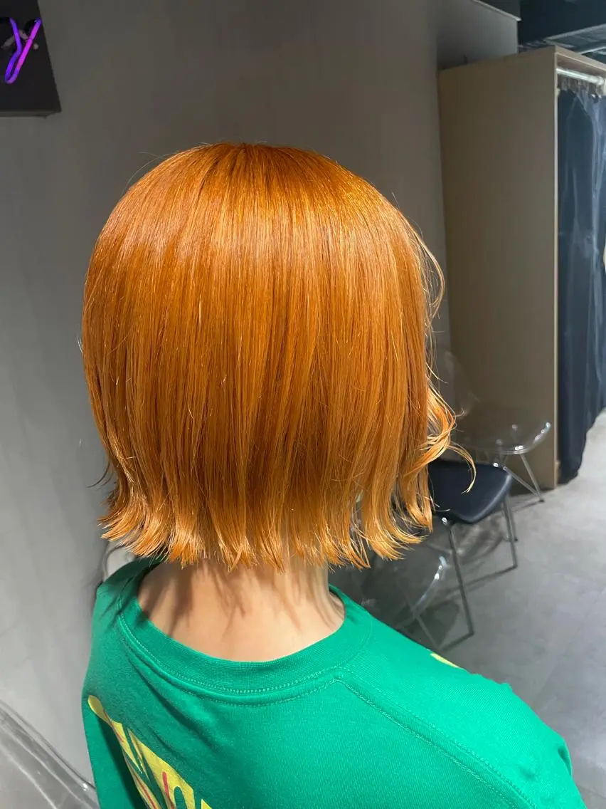 セミロング カラー 🦋ハイトーンボブ ショート🦋トシキのヘアスタイル