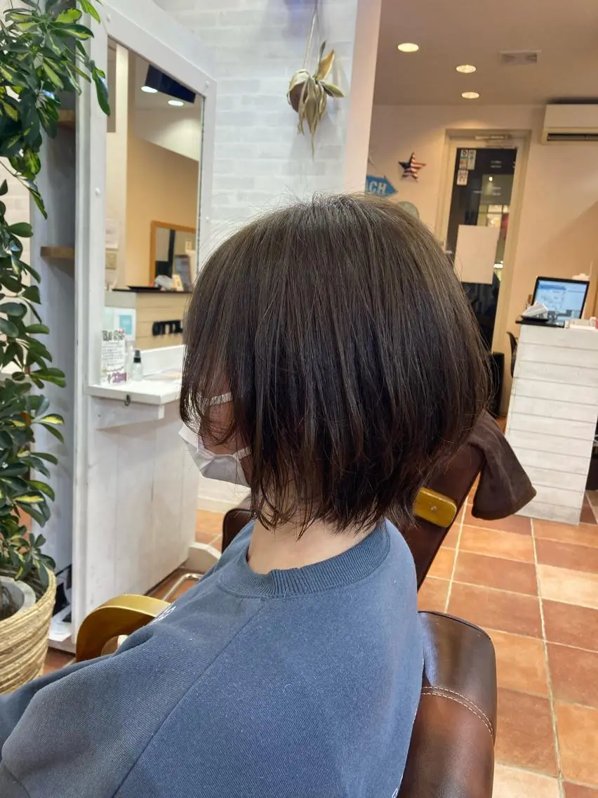 ショート くびれヘア ショートヘア 大澤 唯のヘアスタイル