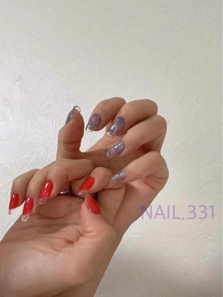ネイル クリアネイル フレンチネイル Nail 331のネイルデザイン