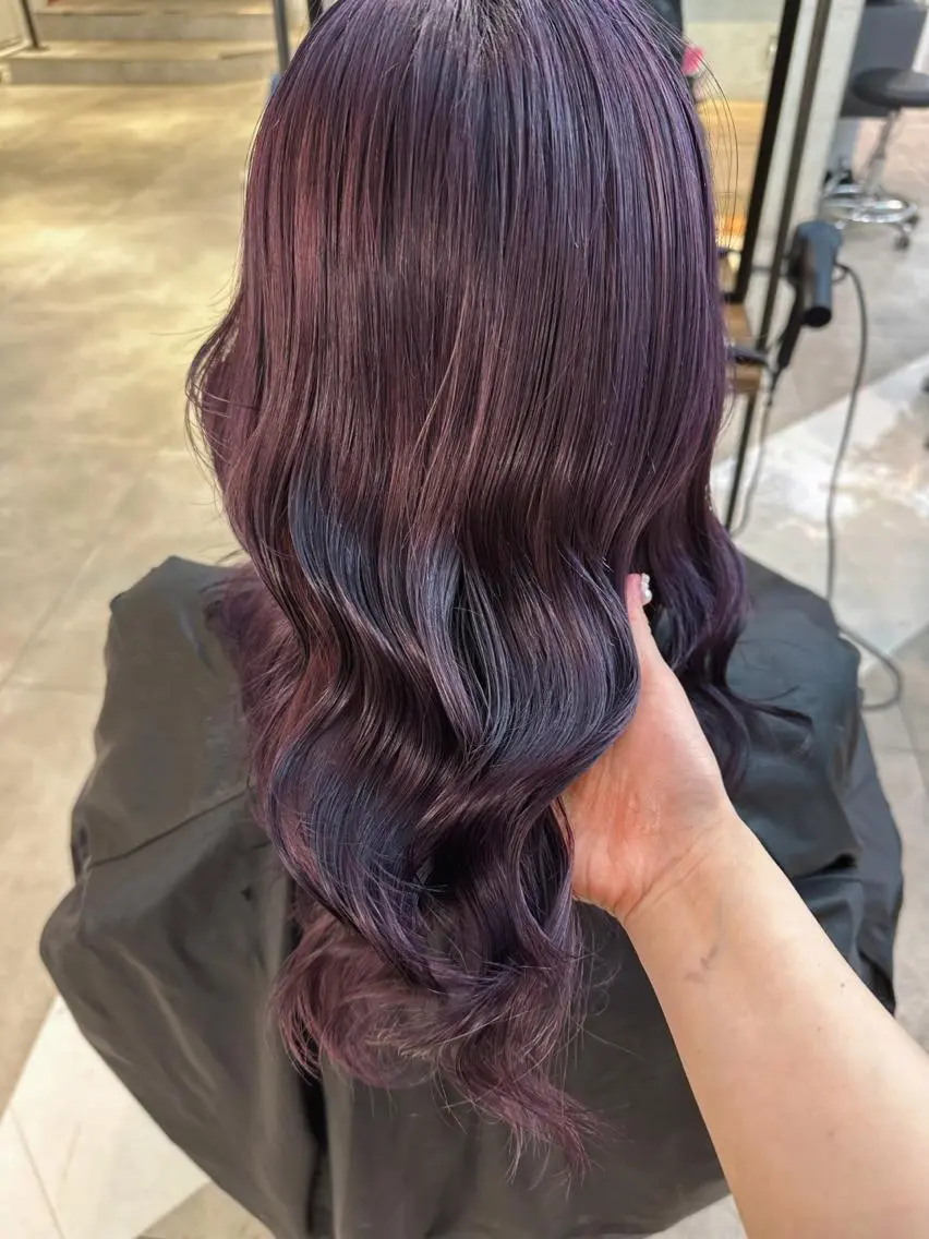 ロング カラー ヘアアレンジ ハイトーン特化 pepe🎀のヘアスタイル