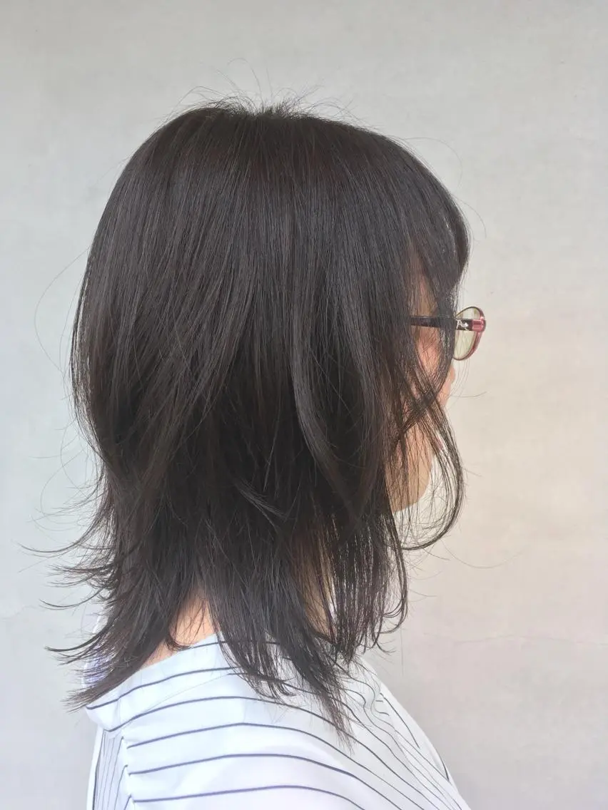 ミディアム カラー トリートメント ヘッドスパ 中村 幸子のヘアスタイル