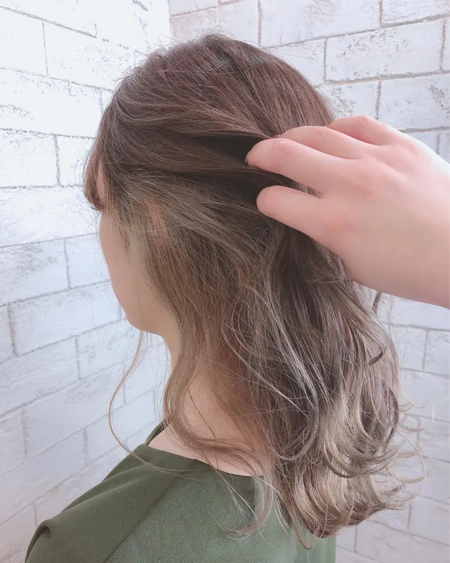 ミディアム カラー ️韓国ヘア/レイヤー カット❤️Yūkaのヘアスタイル
