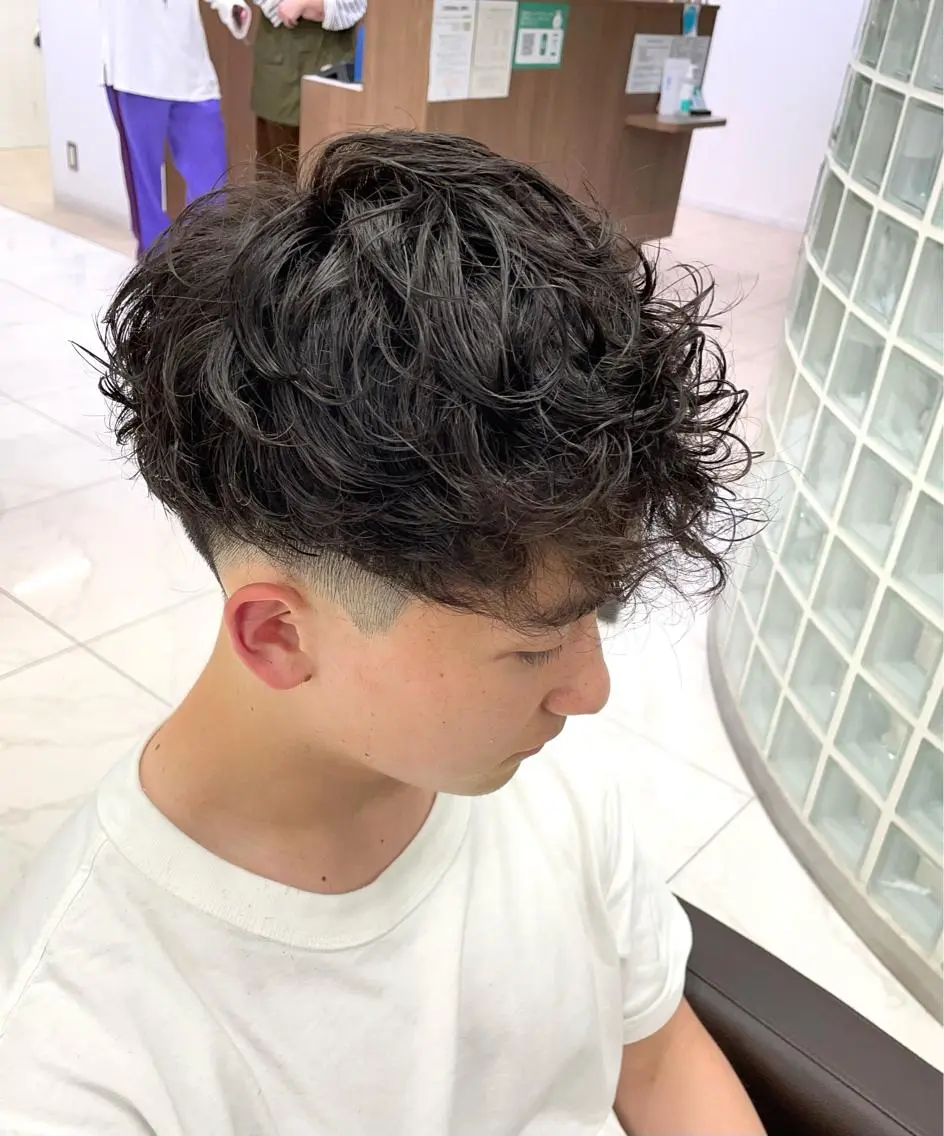 ショート パーマ メンズ カット パーマ 【メンズ特化】 池田大成✂︎のヘアスタイル