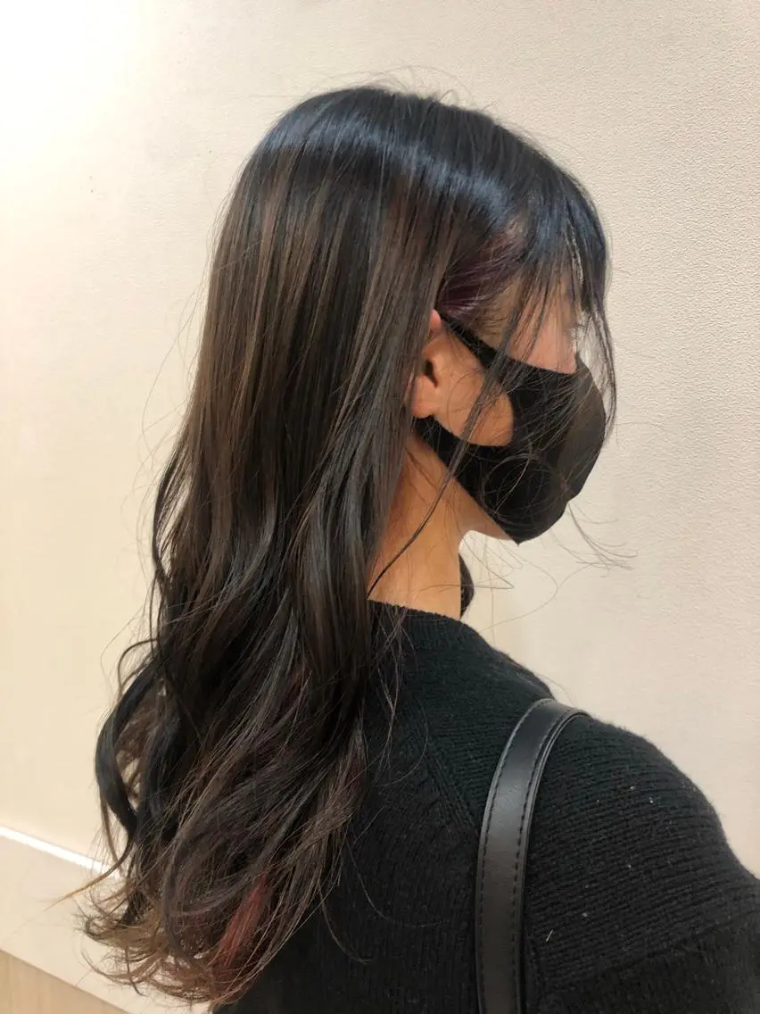 ロング カラー パーマ カット パーマ 縮毛矯正 トリートメント ヘアセット リリー /Men's/パーマのヘアスタイル
