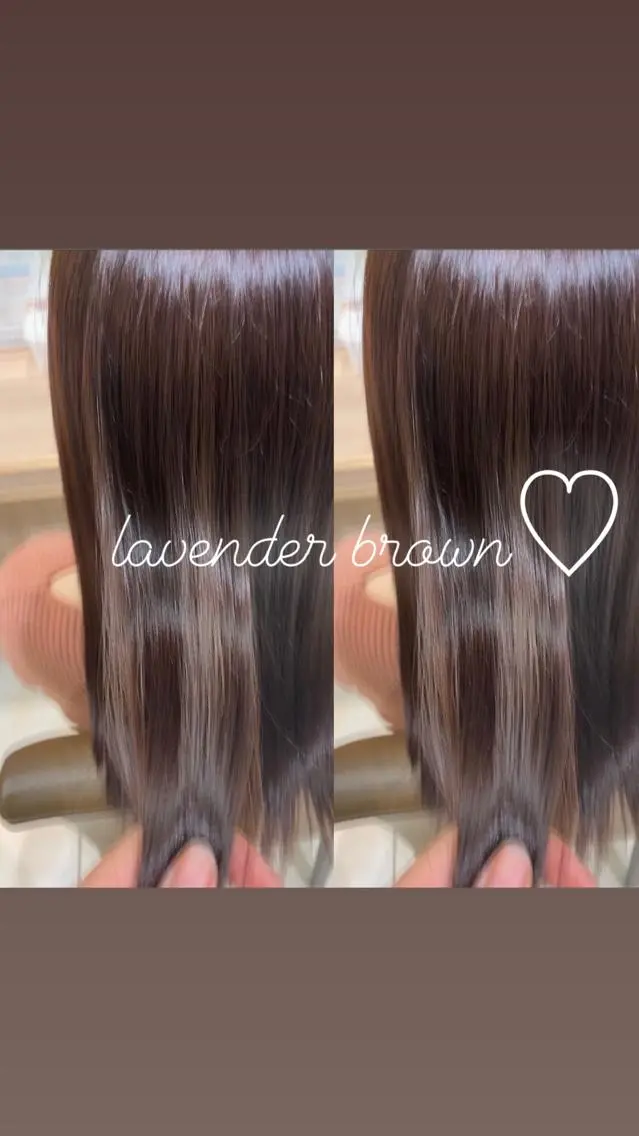 セミロング カラー ブラウンカラー グレージュ ラベンダーカラー ラベンダーピンク ピンクカラー ブリーチ🐰インナー ♡ハイライト♡綾🐰のヘアスタイル