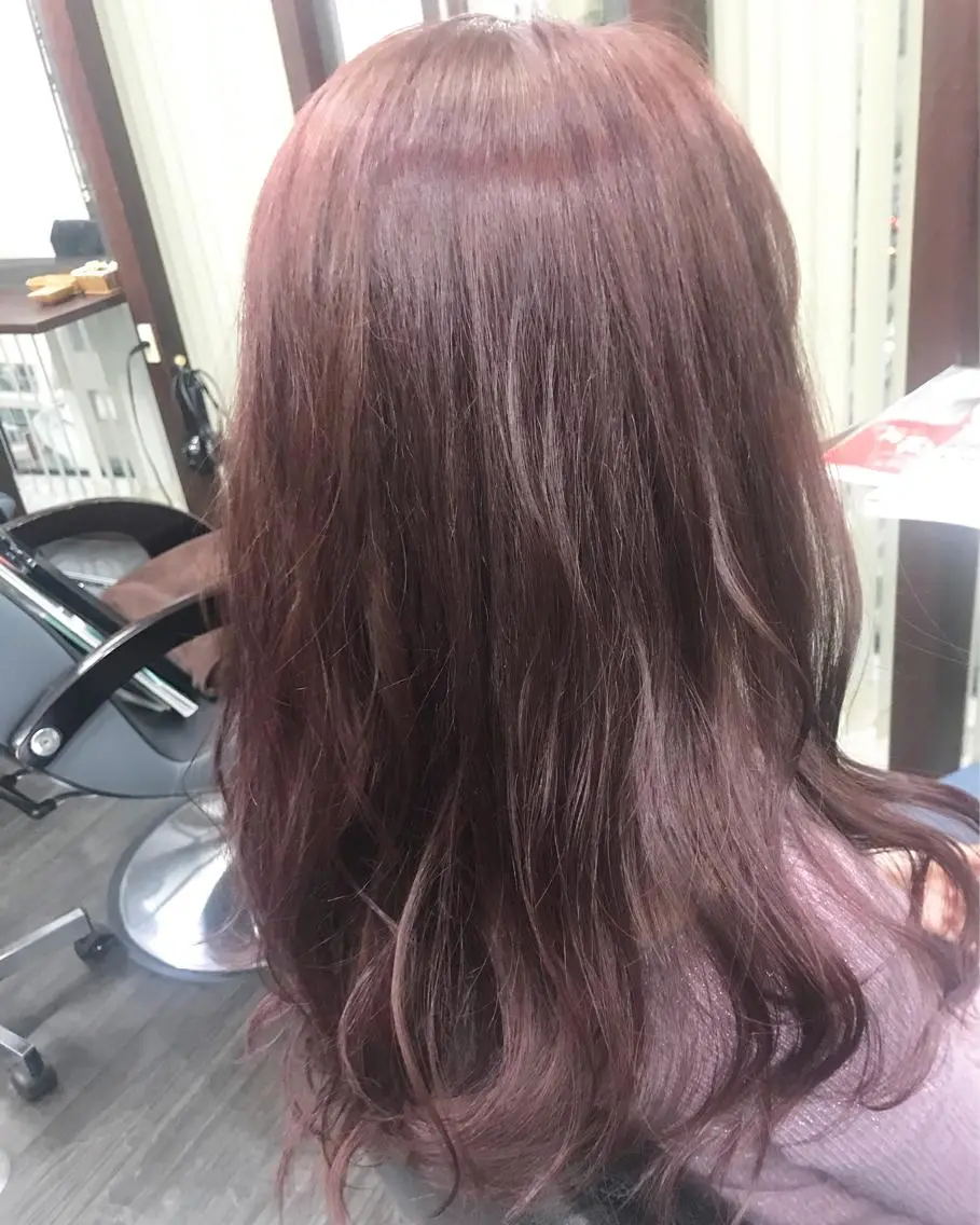 セミロング カラー ラベンダーカラー ピンクカラー ピンクラベンダー ヘアカラー トリートメント ＊横浜駅＊ 金子 誠也のヘアスタイル