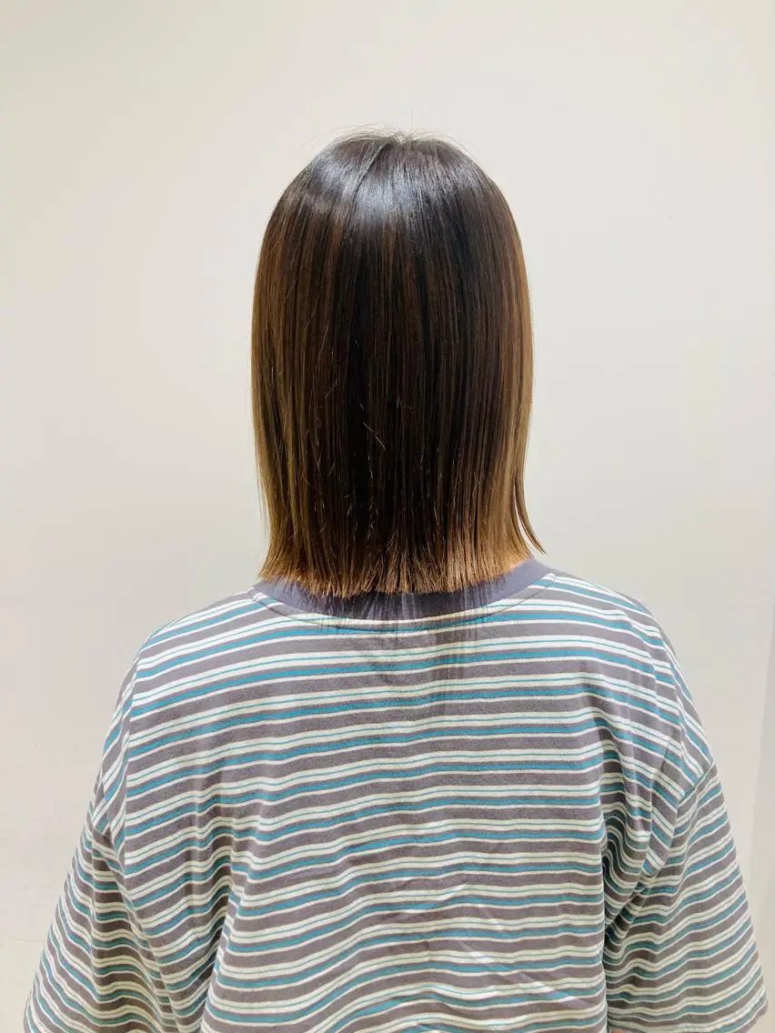 ミディアム 折本 沙織のヘアスタイル