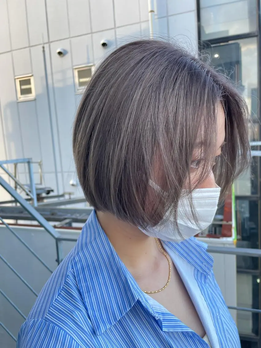 ショート カラー ヘアアレンジ カット ヘアカラー トリートメント ヘアセット 怪我のため6月末 復帰予定田中瑞希🍃のヘアスタイル
