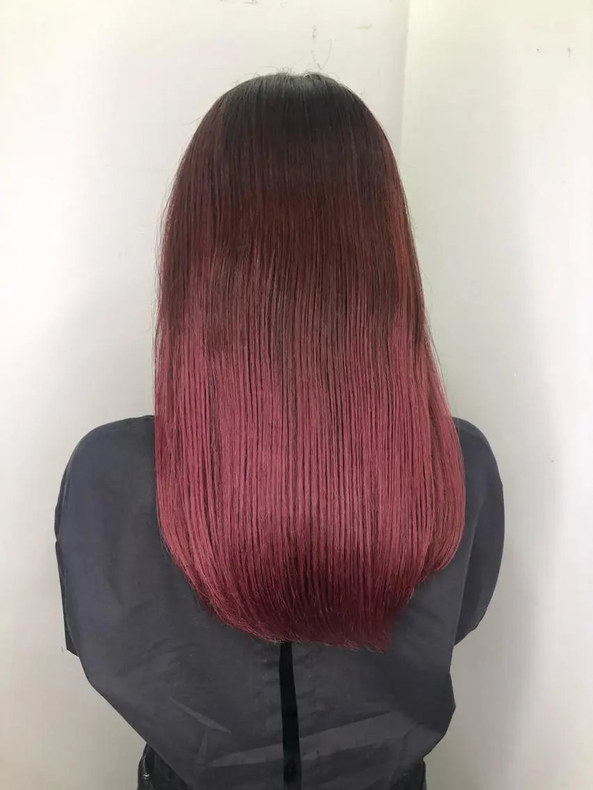 ロング カラー グラデーションカラー ピンクカラー 🤎ベージュカラー/ 髪質改善/山岸🤎のヘアスタイル
