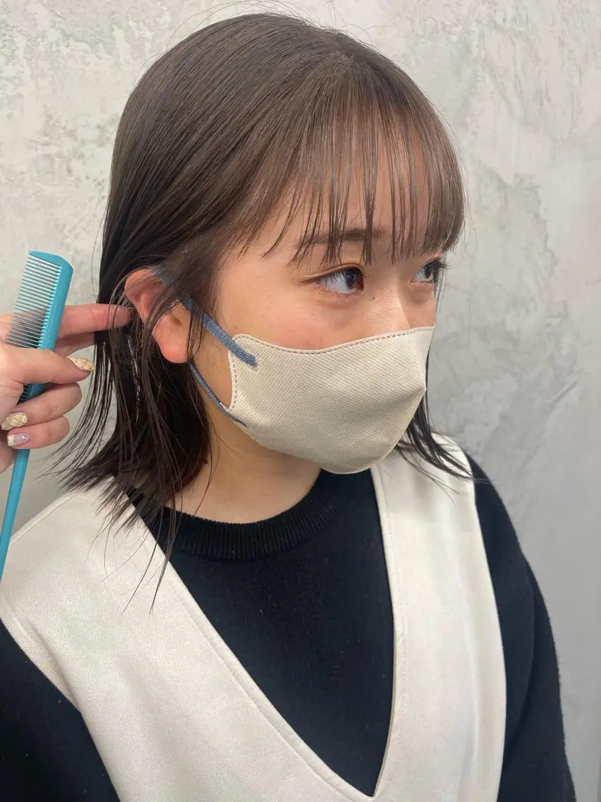 ショート カラー グレージュ ダブルカラー /まつ毛パーマ🎀のヘアスタイル