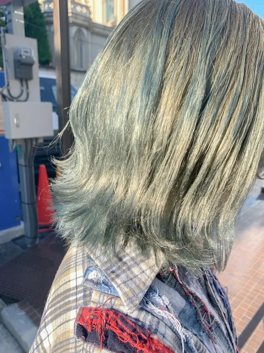 ショート カラー ヘアアレンジ ヘアカラー トリートメント yuka .のヘアスタイル