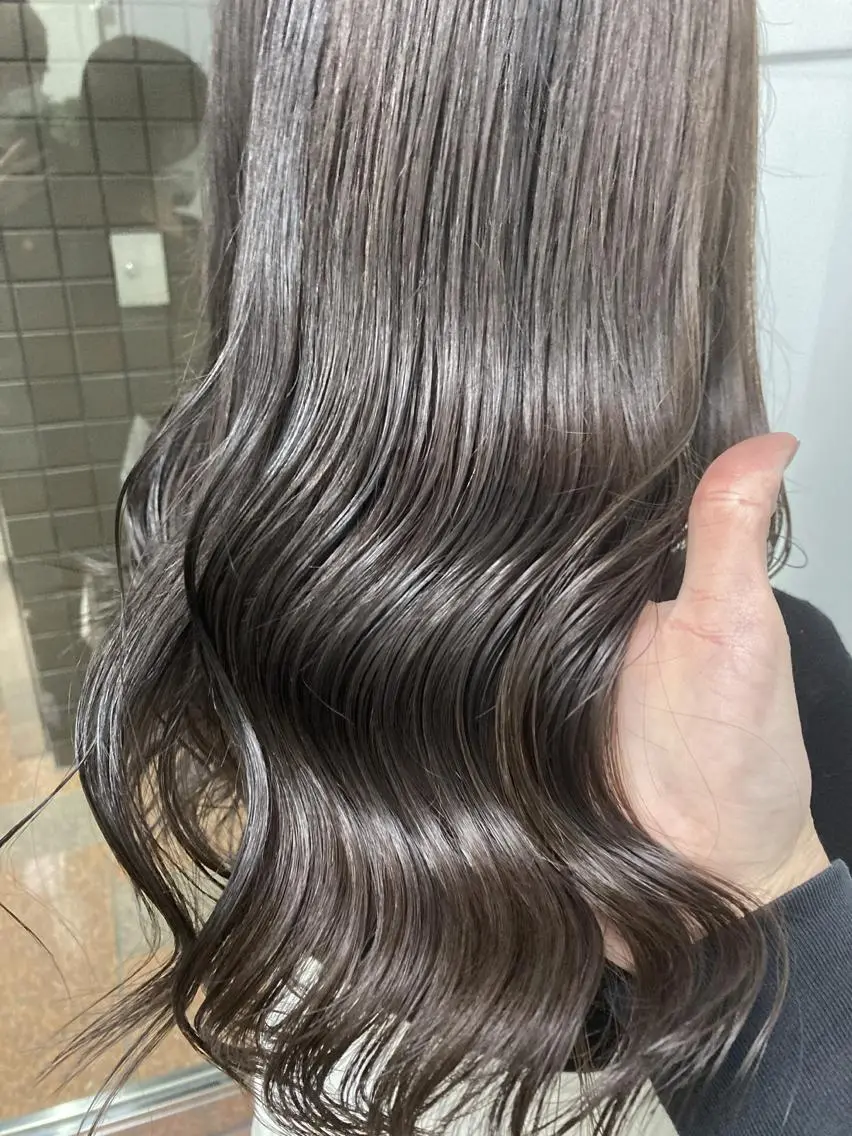 セミロング カラー カット ヘアカラー トリートメント 岩崎 昭憲のヘアスタイル