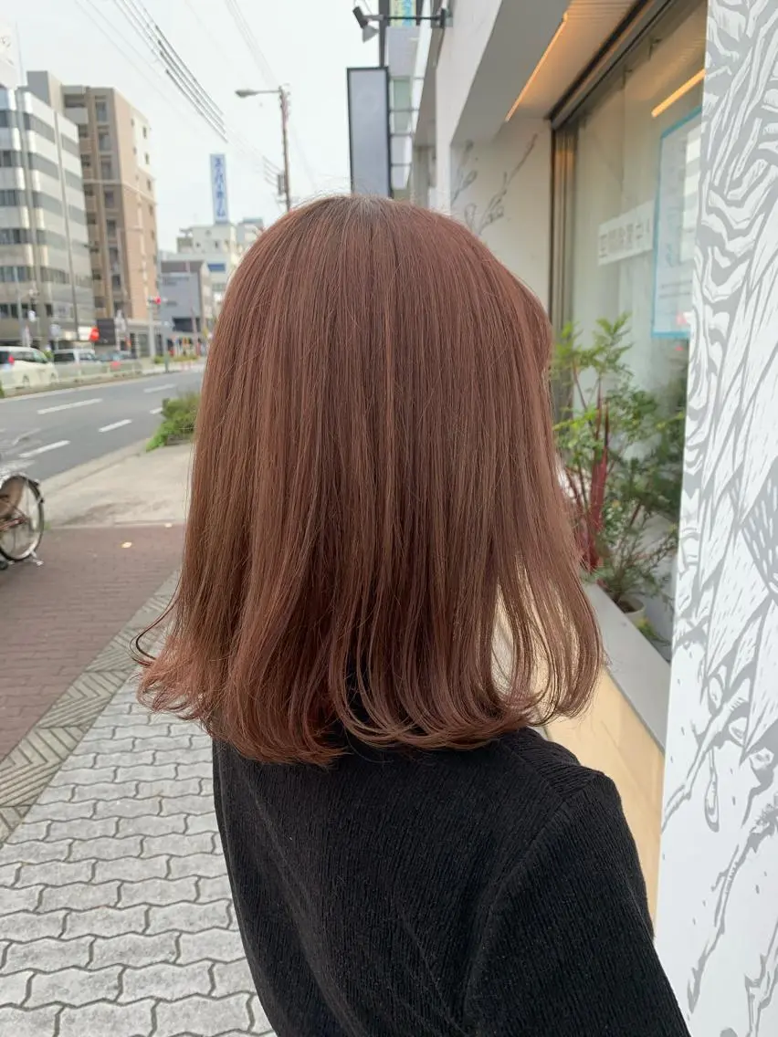 ミディアム カラー i'll 未空のヘアスタイル