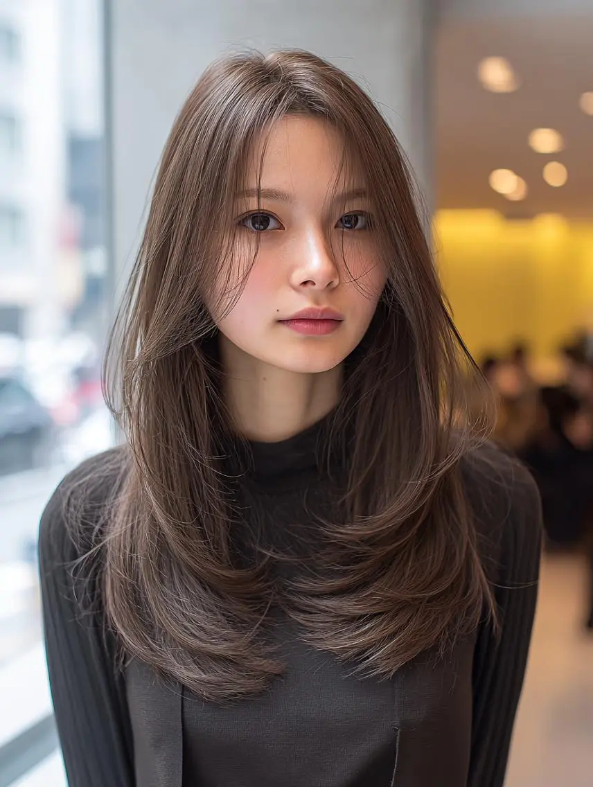 ミディアム 🍒暖色×ハイトーン ×デザイン✨まなりのヘアスタイル