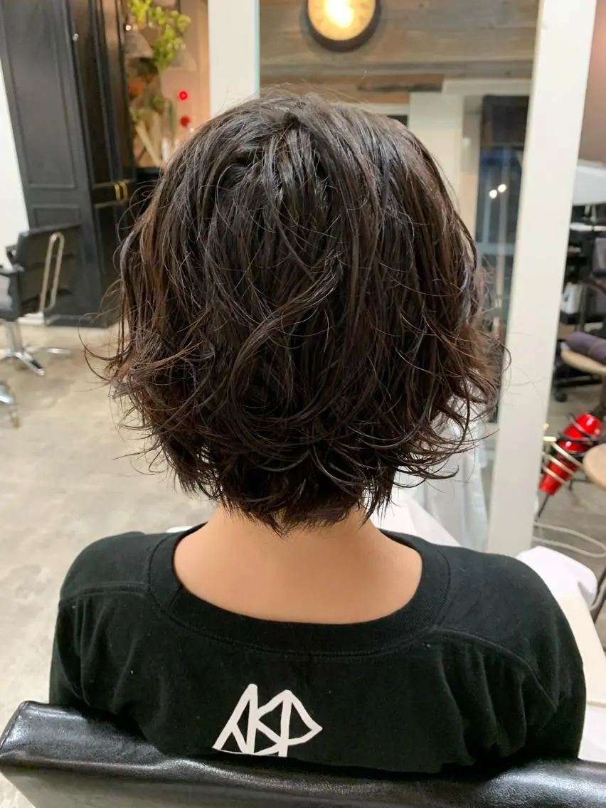 ショート ショートヘア カット パーマ トリートメント 似合わせレイヤー カット/KANNAのヘアスタイル
