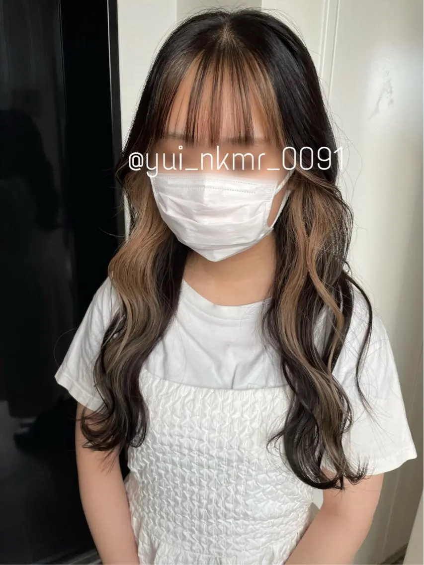 ロング カラー YUI/ ブリーチカラー🌷のヘアスタイル