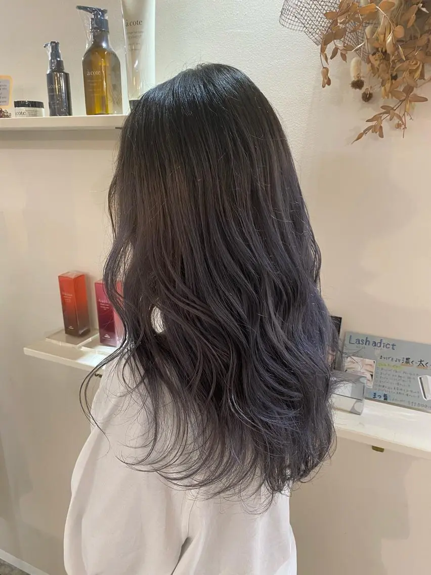 ロング カラー ラベンダーカラー メンズカットパーマ ✂️ JOYAのヘアスタイル